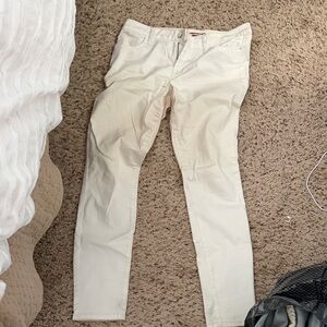 Slim Fit white Women's Pants